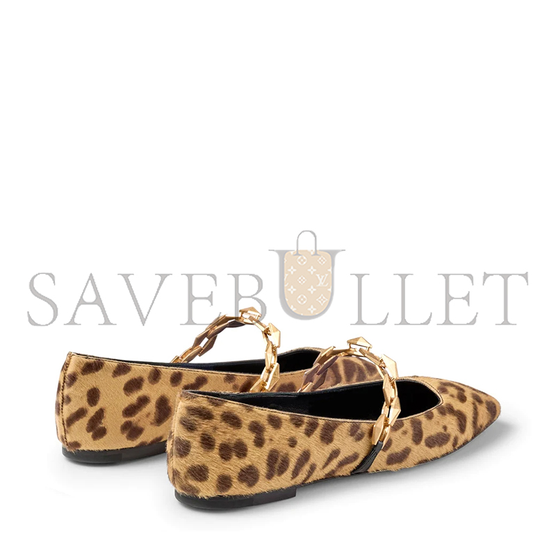 ji*y ch* Di*m*nd tilda flat natural leopard print pony flats Di*m*ndtildaflatlop